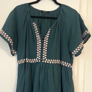 Madewell Linen Blend Mini Dress